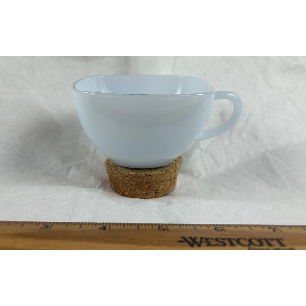 Charm Azurite Blue Pair Of Cups Fire King Anchor Hocking